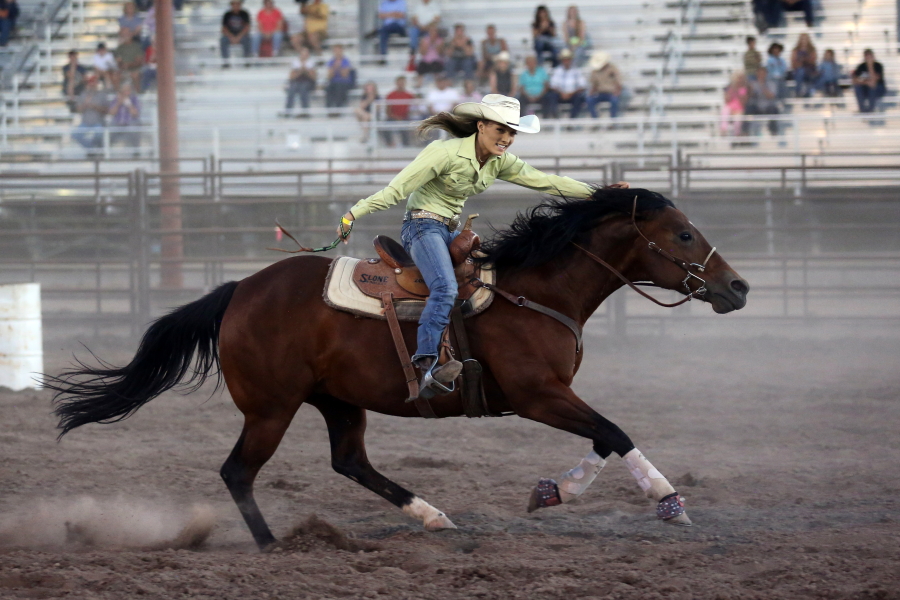 Calf roping outdoor arena