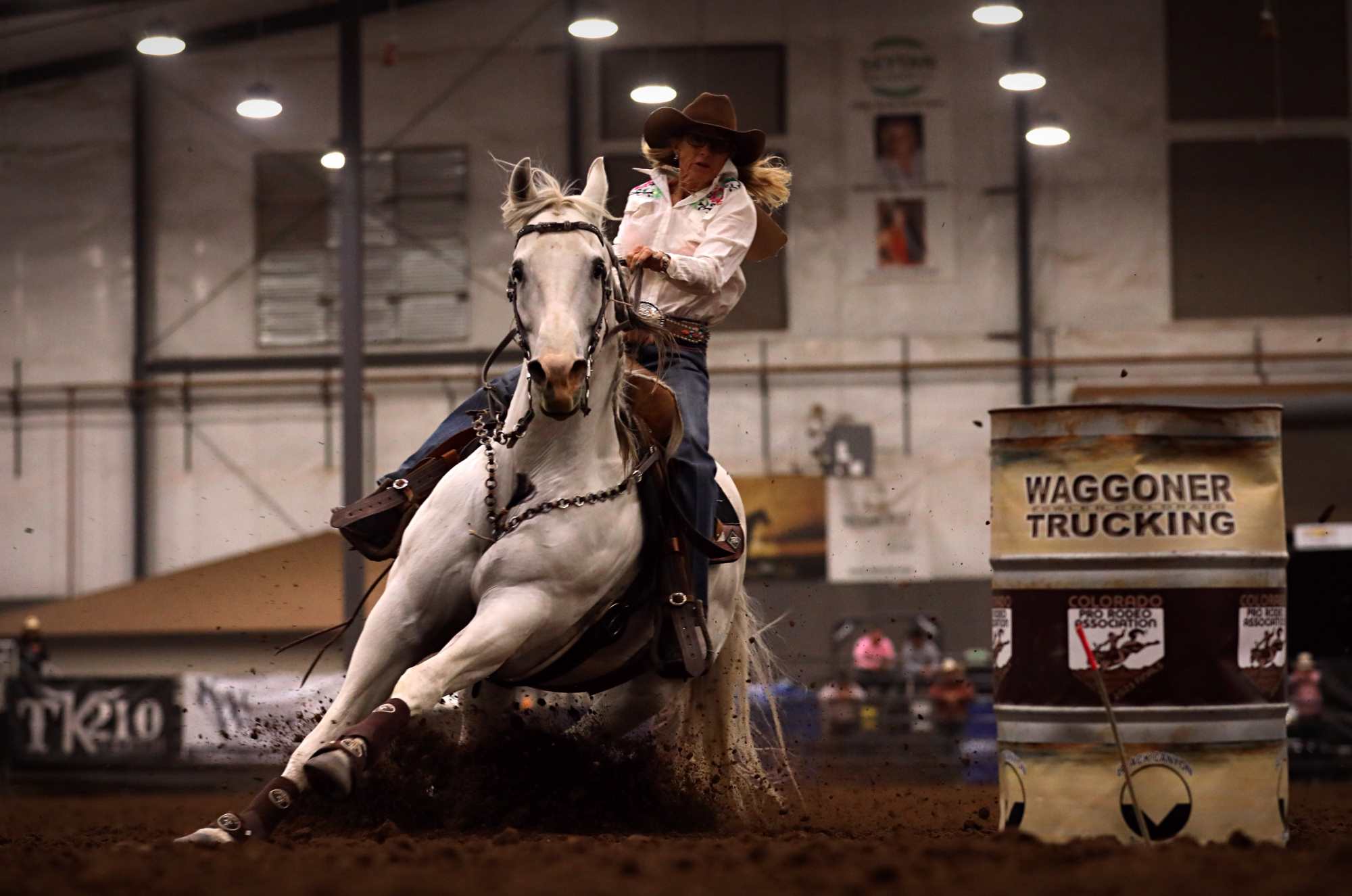 woman riding horse